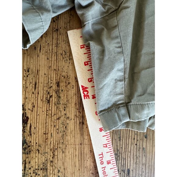 J.Crew Womens green Stretch shorts 10 cotton pull on buttons pockets summer‎ - Picture 7 of 7